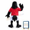 Friendly Black Hawk Mascot Costume