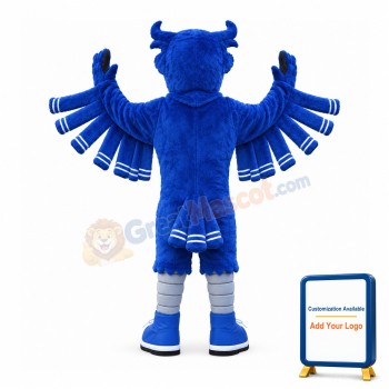 Blue Owl Mascot Costume