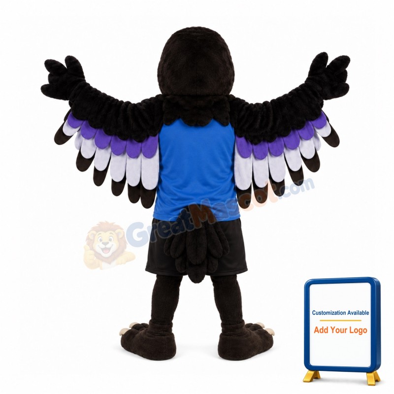 Black Hawk Mascot Costume