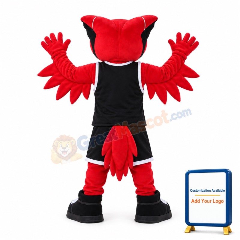 Power Fierce Red Owl Mascot Costume