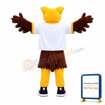 College Yellow Owl Mascot Costume