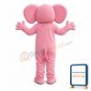 Pink Elephant Mascot Costume
