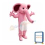 Pink Elephant Mascot Costume