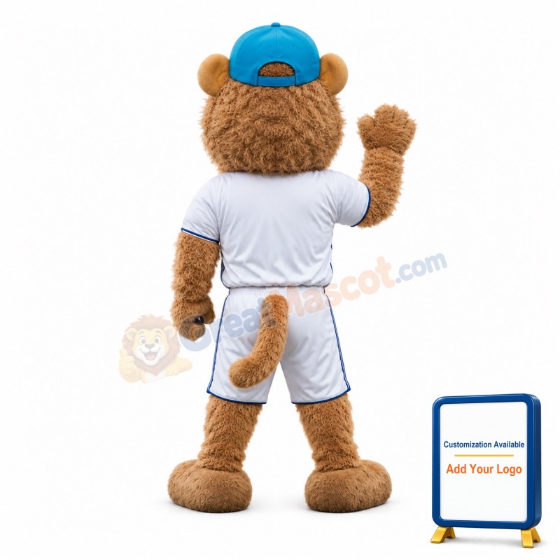 Power Sport Lion Mascot Costume