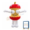 Red Apple Core Mascot Costume