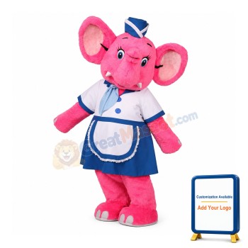 Beautiful Pink Elephant Mascot Costume