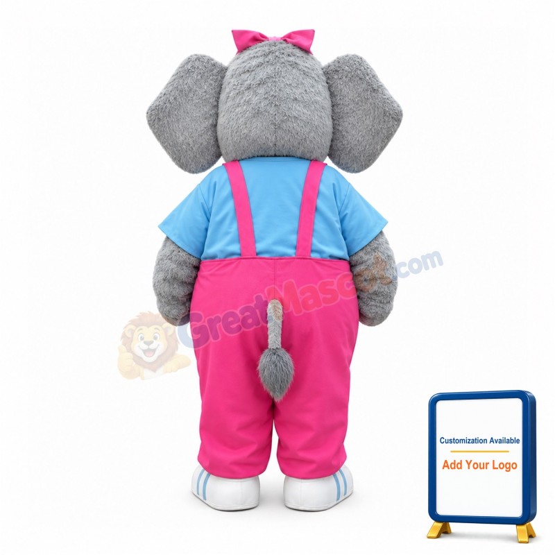 Realistic Elephant Mascot Costume