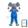 Blue Suit Elephant Mascot Costume