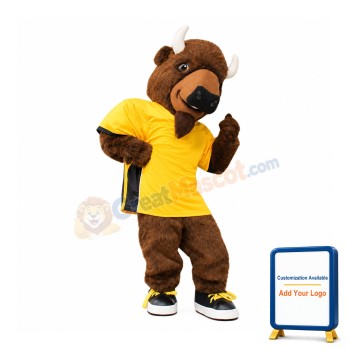 Power Sport Buffalo Mascot Costume