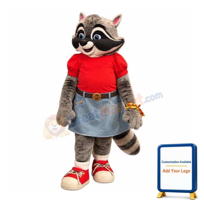 Beautiful Raccoon Mascot Costume