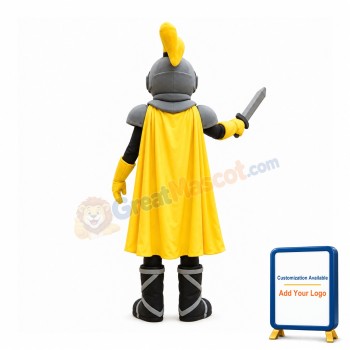 Power Grey Knight Mascot Costume