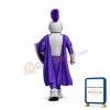Purple Spartan Knight Mascot Costume