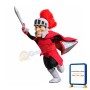 Power Red Spartan Knight Mascot Costume