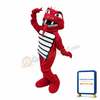 Funny Red Cobra Mascot Costume