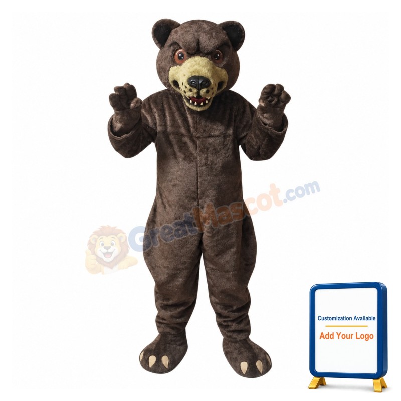 Fierce Bear Mascot Costume