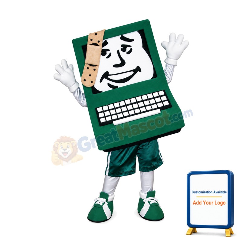 Happy Lightweight Computer Mascot Costume