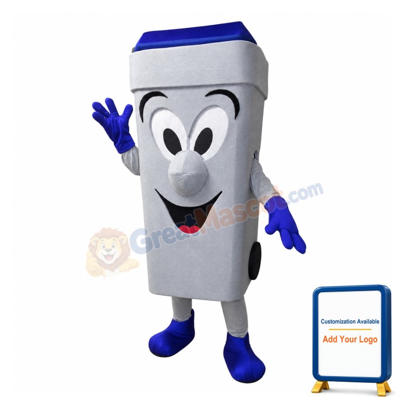 Happy Recycling Bin Mascot Costume