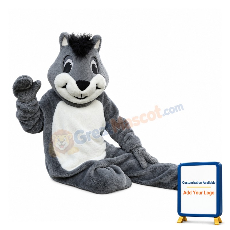 Friendly Squirrel Mascot Costume