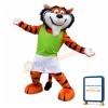 Friendly Adult Tiger Mascot Costume