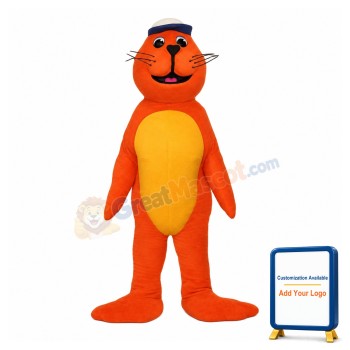 Orange Seal Mascot Costume