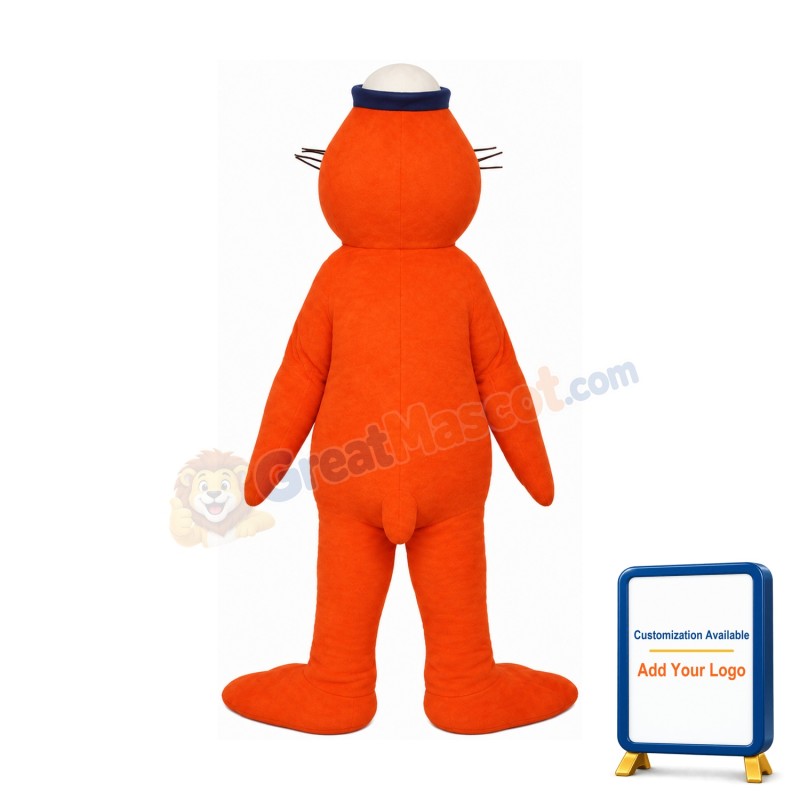 Orange Seal Mascot Costume