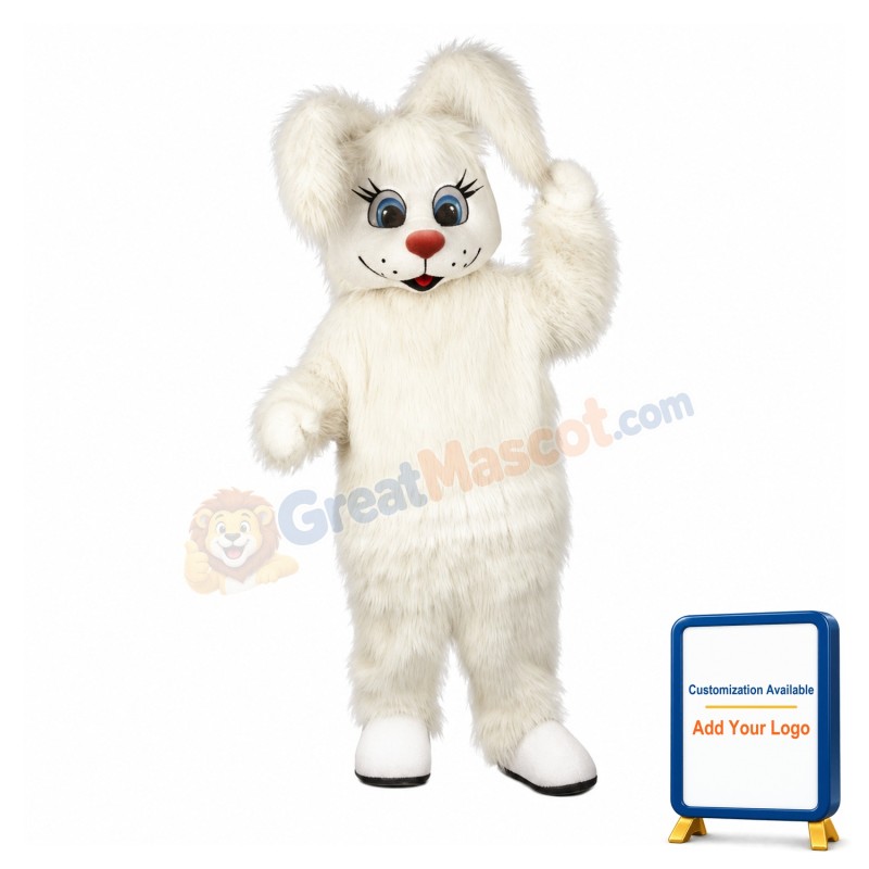Friendly Easter Bunny Mascot Costume
