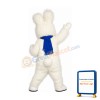 Friendly White Rabbit Mascot Costume