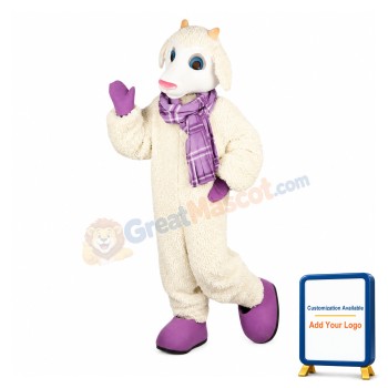 Friendly Sheep Mascot Costume