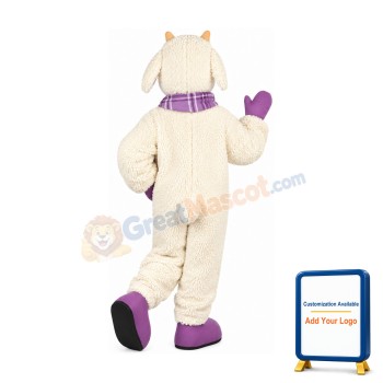 Friendly Sheep Mascot Costume