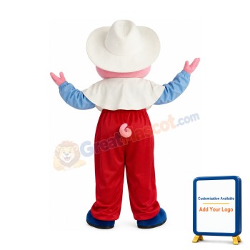 Friendly Pink Pig Mascot Costume