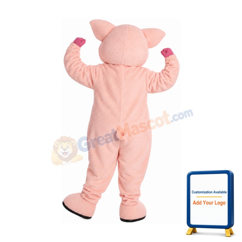 Lovely Lightweight Pink Pig Mascot Costume