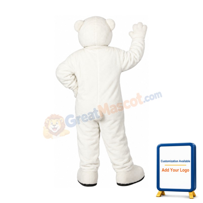 Friendly Polar Bear Mascot Costume