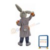 Grey Easter Bunny Mascot Costume