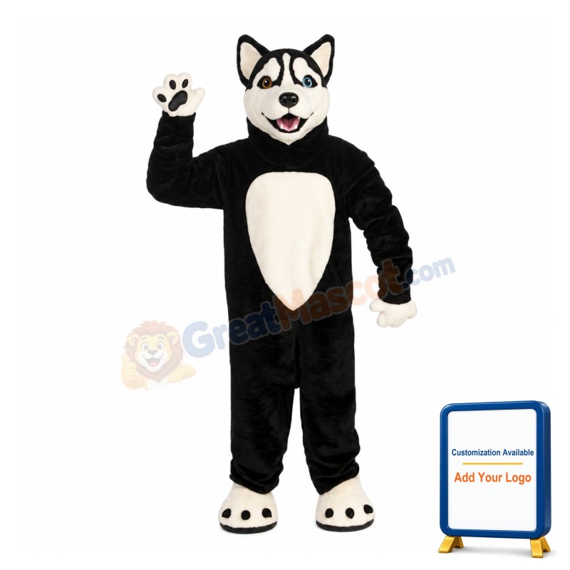 Happy Wolf Mascot Costume