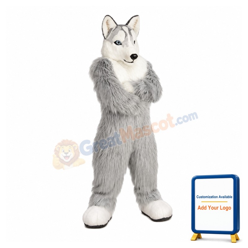 Power Husky Mascot Costume