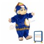 Blue Monkey Mascot Costume
