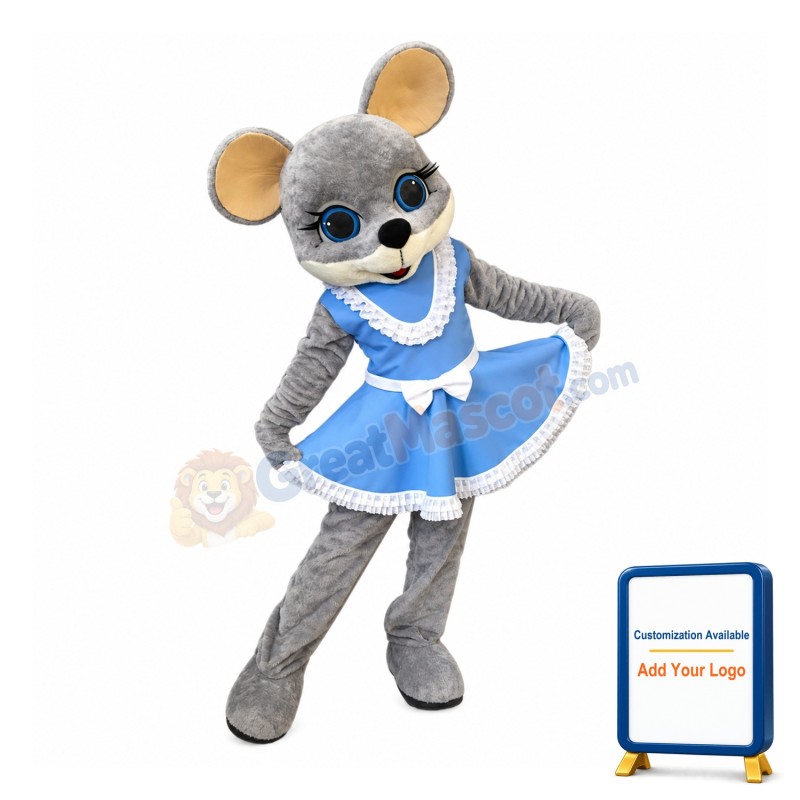 Beautiful Female Mouse Mascot Costume