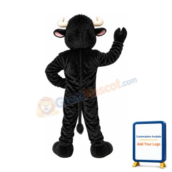 Black Bull Mascot Costume