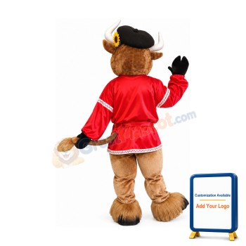 Friendly Buffalo Mascot Costume
