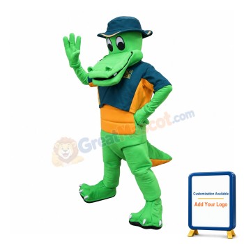 Happy Crocodile Mascot Costume
