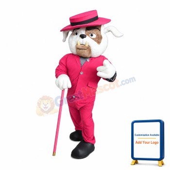 Gentleman's Bulldog Mascot Costume