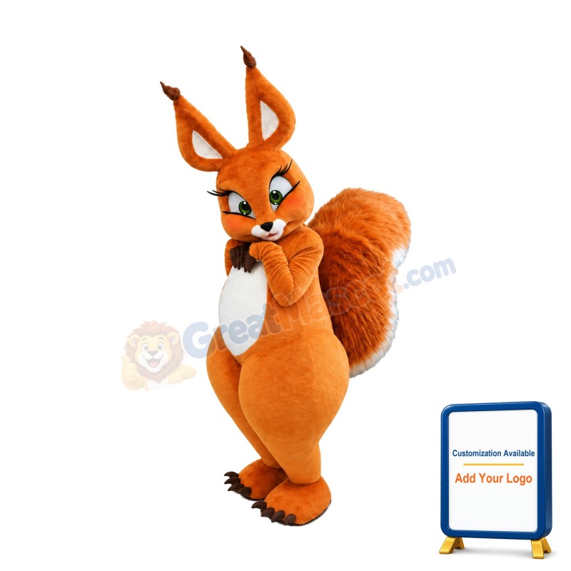 Beautiful Squirrel Mascot Costume