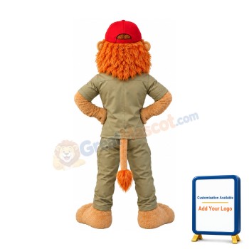 Friendly Lion Mascot Costume