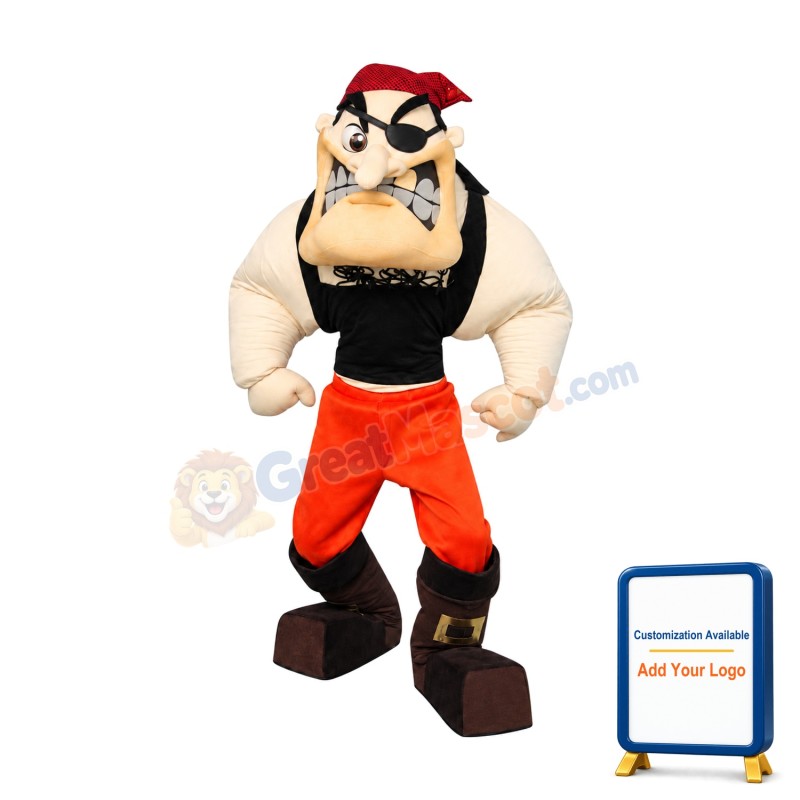 Superb Power Pirate Mascot Costume