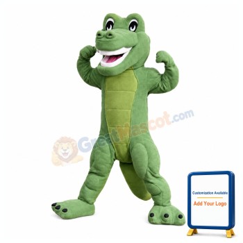Power Friendly Crocodile Mascot Costume
