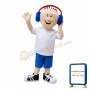 Music Boy Mascot Costume