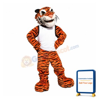 Friendly Lightweight Tiger Mascot Costume