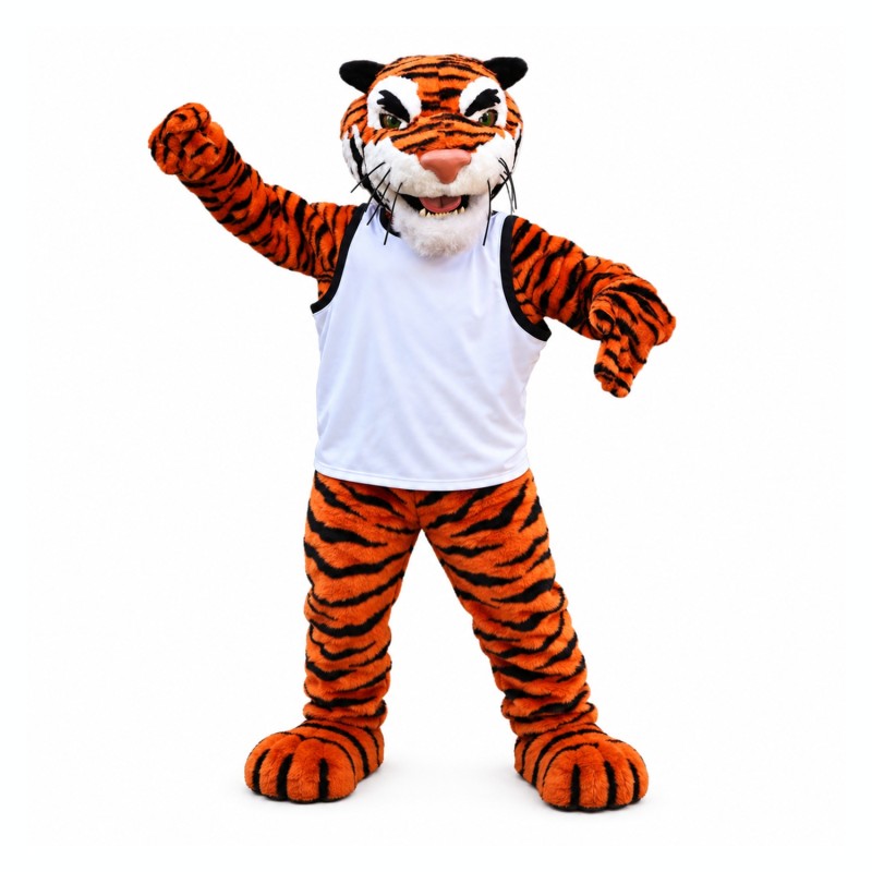 Friendly Lightweight Tiger Mascot Costume