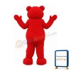 Red Teddy Bear Mascot Costume