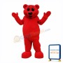 Red Teddy Bear Mascot Costume
